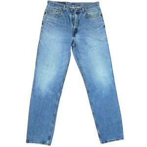 Vintage 90s Levi's Men’s 550 Relaxed Fit Light Wash Blue Jeans W 34 L 34